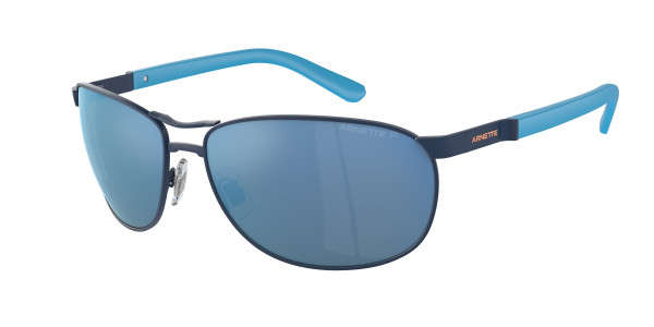 Arnette AN3090 BELGRANO Sunglasses, 744/22 BELGRANO MATTE BLUE DARK GREY (BLUE)