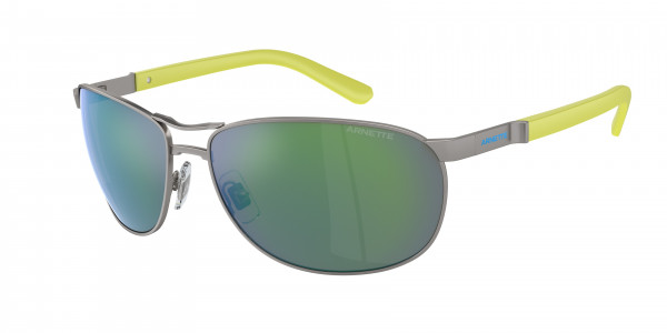 Arnette AN3090 BELGRANO Sunglasses, 745/8N BELGRANO MATTE GUNMETAL GREEN (GREY)