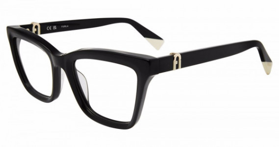 Furla VFU763 Eyeglasses, SHINY BLACK (0700)