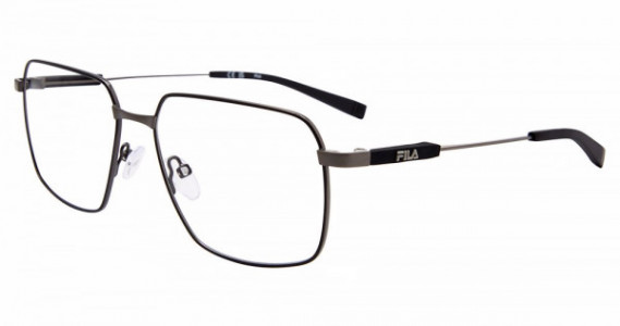 Fila VFI534 Eyeglasses, BLACK/SHINY GUN (0599)