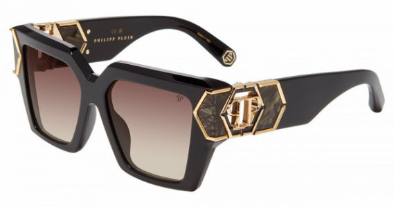 Philipp Plein SPP135M Sunglasses, SHINY BLACK (700Y)