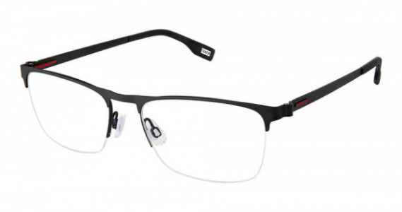 Evatik E-9273 Eyeglasses, M100-BLACK RED