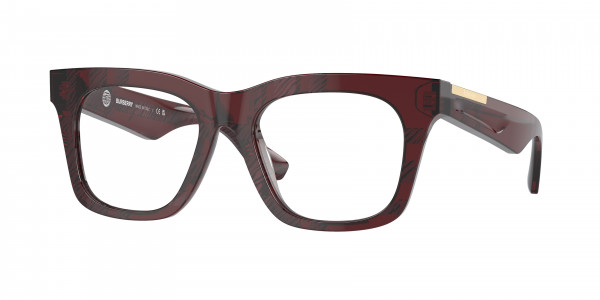 Burberry BE2407F Eyeglasses, 4115 CHECK RED (RED)