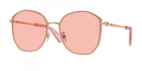 Burberry BE3153D Sunglasses, 1337/5 PINK GOLD PINK (PINK)