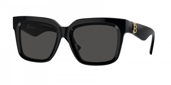 Burberry BE4419F Sunglasses, 300187 BLACK DARK GREY (BLACK)
