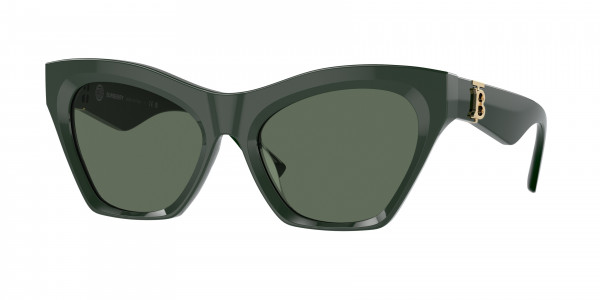 Burberry BE4420U Sunglasses, 403871 GREEN DARK GREEN (GREEN)