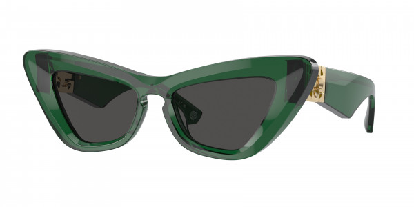Burberry BE4421U Sunglasses, 410487 GREEN DARK GREY (GREEN)