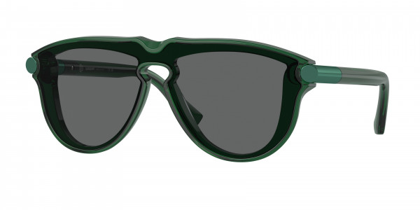 Burberry BE4427F Sunglasses, 410487 GREEN DARK GREY (GREEN)