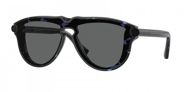 Burberry BE4427F Sunglasses, 411187 BLUE HAVANA DARK GREY (BLUE)