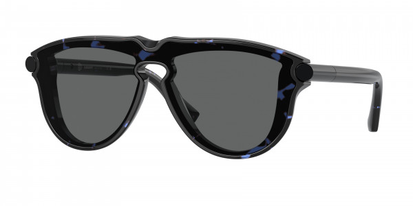 Burberry BE4427 Sunglasses, 411187 BLUE HAVANA DARK GREY (BLUE)