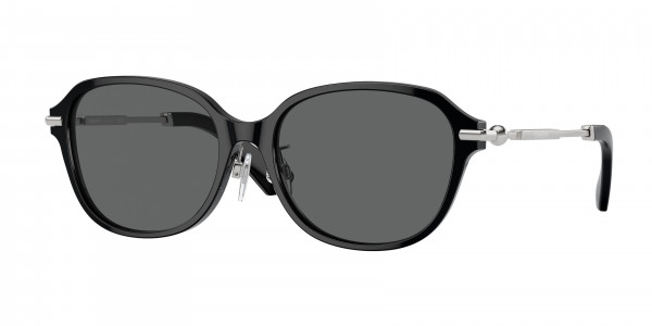 Burberry BE4429D Sunglasses, 300187 BLACK DARK GREY (BLACK)
