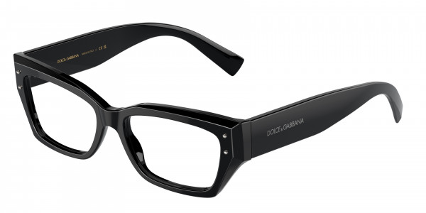 Dolce & Gabbana DG3387 Eyeglasses, 501 BLACK