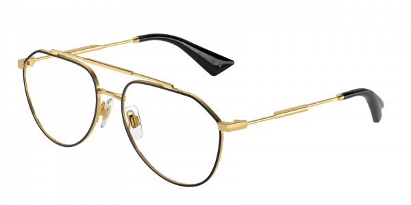 Dolce & Gabbana DG1353 Eyeglasses, 1311 GOLD/MATTE BLACK (GOLD)
