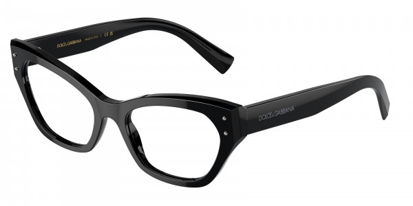 Dolce & Gabbana DG3385 Eyeglasses, 501 BLACK