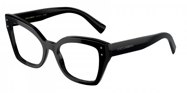 Dolce & Gabbana DG3386 Eyeglasses, 501 BLACK