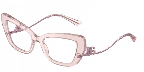 Dolce & Gabbana DG3391B Eyeglasses, 3148 TRANSPARENT ROSE (PINK)