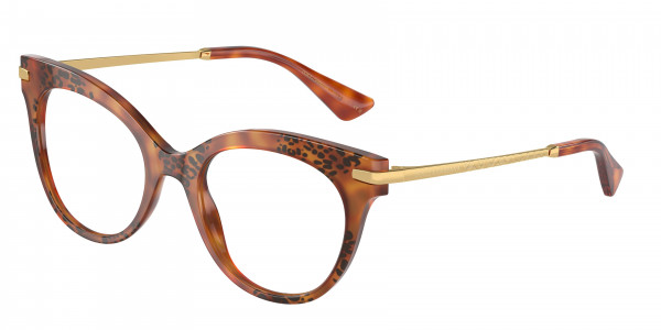 Dolce & Gabbana DG3392 Eyeglasses, 3380 HAVANA LEO (TORTOISE)