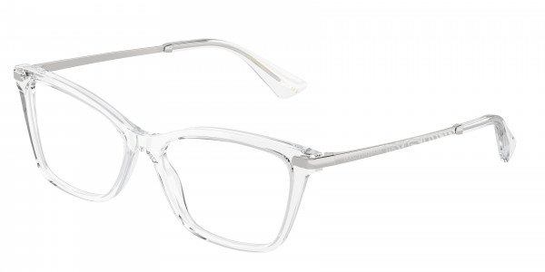 Dolce & Gabbana DG3393 Eyeglasses, 3133 CRYSTAL (WHITE)