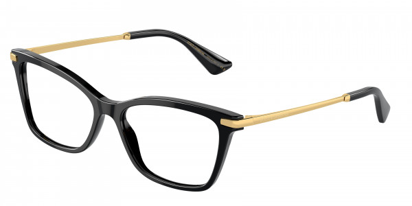 Dolce & Gabbana DG3393 Eyeglasses, 501 BLACK