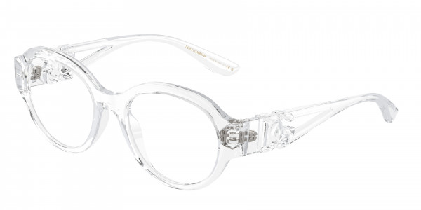 Dolce & Gabbana DG5111 Eyeglasses, 3133 CRYSTAL (WHITE)