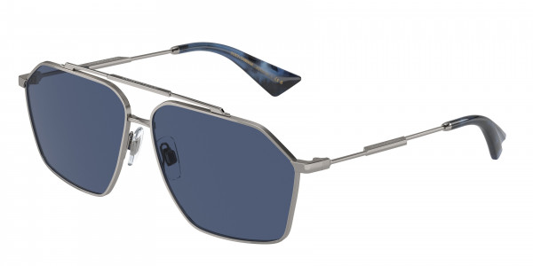 Dolce & Gabbana DG2303 Sunglasses, 04/80 GUNMETAL DARK BLUE (GREY)