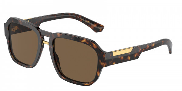 Dolce & Gabbana DG4464 Sunglasses, 502/73 HAVANA DARK BROWN (TORTOISE)