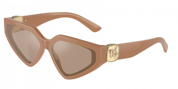 Dolce & Gabbana DG4469F Sunglasses, 32925A FULL CAMEL LIGHT BROWN MIRROR (BEIGE)