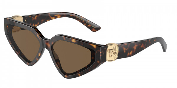 Dolce & Gabbana DG4469 Sunglasses, 502/73 HAVANA DARK BROWN (TORTOISE)