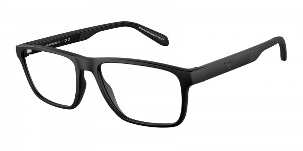 Emporio Armani EA3233 Eyeglasses, 5001 MATTE BLACK (BLACK)