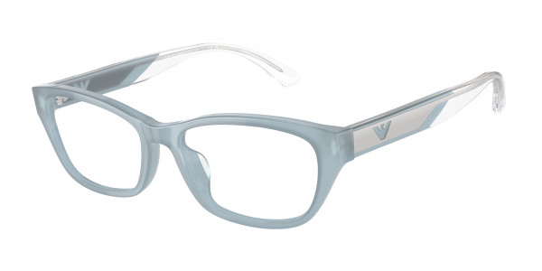 Emporio Armani EA3238U Eyeglasses, 6096 SHINY OPALINE AZURE (BLUE)