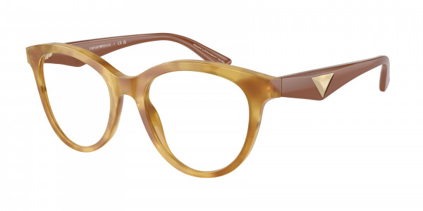 Emporio Armani EA3236 Eyeglasses, 6115 SHINY LIGHT HAVANA (BROWN)