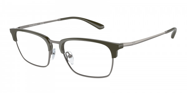 Emporio Armani EA3243 Eyeglasses, 3003 SHINY GREEN/MATTE GUNMETAL (GREEN)