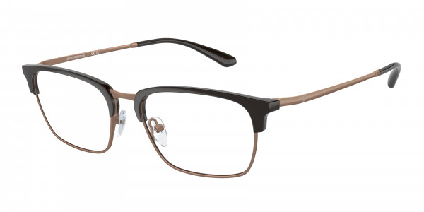 Emporio Armani EA3243 Eyeglasses, 3201 SHINY BROWN/MATTE PINK GOLD (BROWN)
