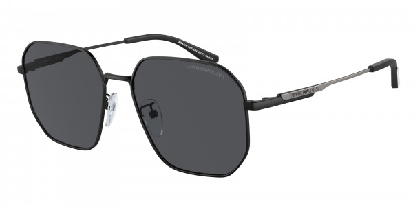 Emporio Armani EA2154D Sunglasses, 300187 MATTE BLACK DARK GREY (BLACK)