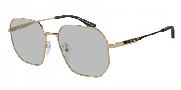 Emporio Armani EA2154D Sunglasses, 300287 MATTE PALE GOLD LIGHT GREY (GOLD)