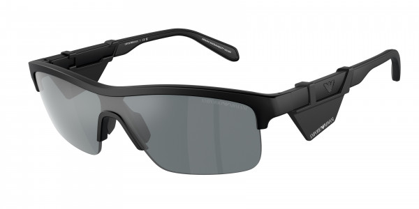 Emporio Armani EA4218 Sunglasses, 50016G MATTE BLACK GREY MIRROR BLACK (BLACK)