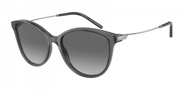 Emporio Armani EA4220 Sunglasses, 610611 SHINY TRANSPARENT BLACK GRADIE (TRANSPARENT)
