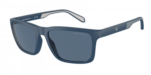Emporio Armani EA4219F Sunglasses, 576380 MATTE BLUE DARK BLUE (BLUE)