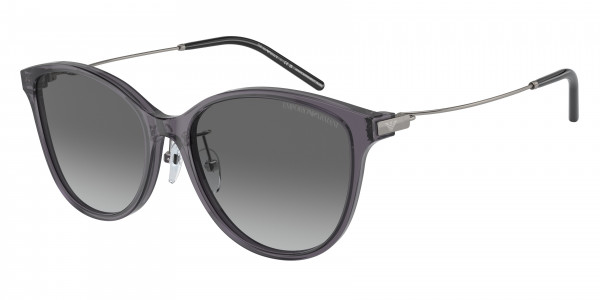 Emporio Armani EA4220F Sunglasses, 610611 SHINY TRANSPARENT BLACK GRADIE (TRANSPARENT)