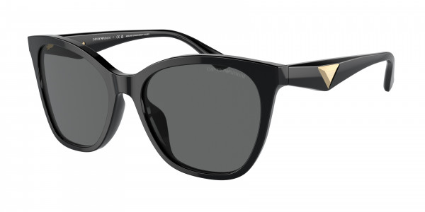 Emporio Armani EA4222U Sunglasses, 501787 SHINY BLACK DARK GREY (BLACK)