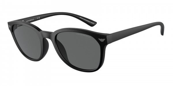 Emporio Armani EA4225U Sunglasses, 500187 MATTE BLACK DARK GREY (BLACK)