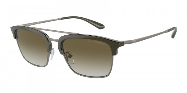 Emporio Armani EA4228 Sunglasses, 30038E SHINY GREEN/MATTE GUNMETAL GRE (GREEN)