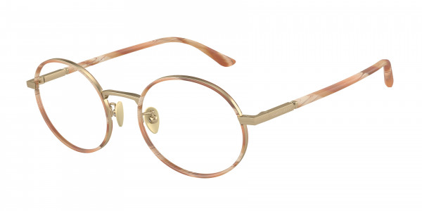 Giorgio Armani AR5145J Eyeglasses, 3002 MATTE PALE GOLD (GOLD)