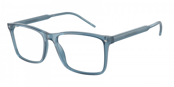 Giorgio Armani AR7258 Eyeglasses, 6071 TRASPARENT BLUE (BLUE)