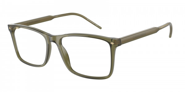 Giorgio Armani AR7258 Eyeglasses, 6074 TRASPARENT GREEN (GREEN)