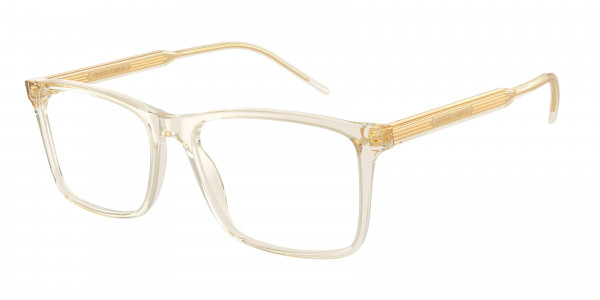 Giorgio Armani AR7258 Eyeglasses, 6077 TRASPARENT YELLOW (YELLOW)