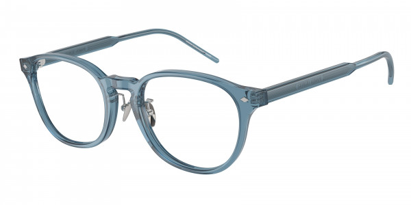 Giorgio Armani AR7259F Eyeglasses, 6071 TRASPARENT BLUE (BLUE)