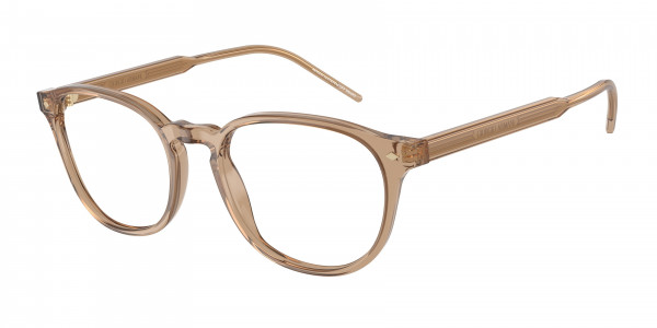 Giorgio Armani AR7259 Eyeglasses, 6072 TRASPARENT BROWN (BROWN)
