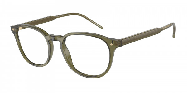 Giorgio Armani AR7259 Eyeglasses, 6074 TRASPARENT GREEN (GREEN)