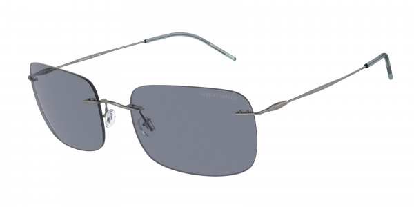 Giorgio Armani AR1512M Sunglasses, 300319 MATTE GUNMETAL BLUE (GREY)